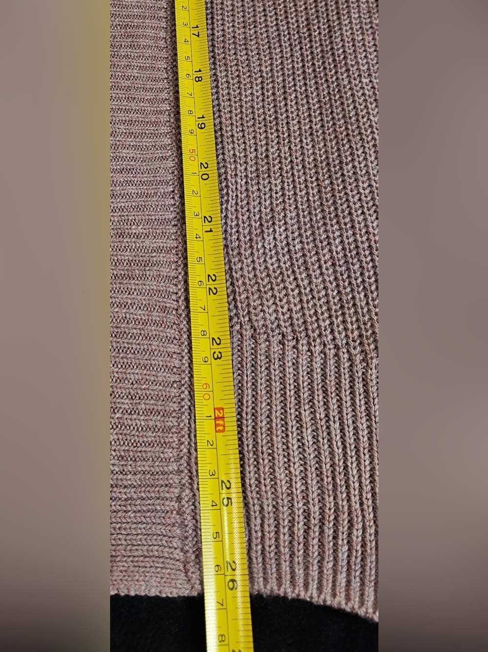 Express Ruffle Sleeve Open Front Cardigan Sweater Mauve Pink XS - Picture 4 of 10
